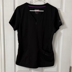 Healing Hands Black Short Sleeve Women's Top